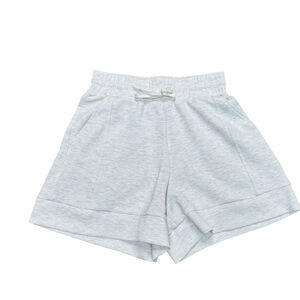 VARLEY Light Gray DoubleSoft Alder High Rise Athletic Shorts, Small